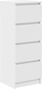 vidaXL - Dressoir - 37,5x35x99 - cm - spaanplaat - wit
