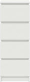 vidaXL - Dressoir - 37,5x35x99 - cm - spaanplaat - wit