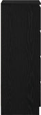 vidaXL - Dressoir - 37,5x35x99 - cm - spaanplaat - zwart - eikenkleurig