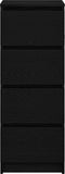vidaXL - Dressoir - 37,5x35x99 - cm - spaanplaat - zwart - eikenkleurig