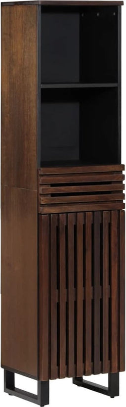 vidaXL - Dressoir - 38x34x160 - cm - massief - mangohout - bruin