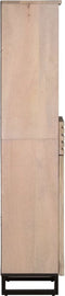 vidaXL - Dressoir - 38x34x160 - cm - massief - mangohout