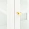 vidaXL - Dressoir - 38x35x70 - cm - metaal - en - glas