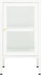 vidaXL - Dressoir - 38x35x70 - cm - metaal - en - glas