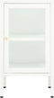 vidaXL - Dressoir - 38x35x70 - cm - metaal - en - glas