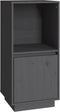 vidaXL - Dressoir - 38x35x80 - cm - massief - grenenhout - grijs