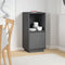 vidaXL - Dressoir - 38x35x80 - cm - massief - grenenhout - grijs