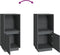 vidaXL - Dressoir - 38x35x80 - cm - massief - grenenhout - grijs