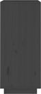 vidaXL - Dressoir - 38x35x80 - cm - massief - grenenhout - grijs