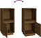 vidaXL - Dressoir - 38x35x80 - cm - massief - grenenhout - honingbruin