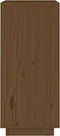 vidaXL - Dressoir - 38x35x80 - cm - massief - grenenhout - honingbruin