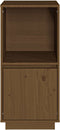 vidaXL - Dressoir - 38x35x80 - cm - massief - grenenhout - honingbruin