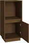 vidaXL - Dressoir - 38x35x80 - cm - massief - grenenhout - honingbruin
