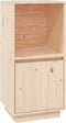 vidaXL - Dressoir - 38x35x80 - cm - massief - grenenhout