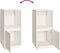 vidaXL - Dressoir - 38x35x80 - cm - massief - grenenhout - wit