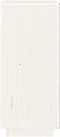 vidaXL - Dressoir - 38x35x80 - cm - massief - grenenhout - wit