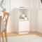 vidaXL - Dressoir - 38x35x80 - cm - massief - grenenhout - wit