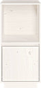vidaXL - Dressoir - 38x35x80 - cm - massief - grenenhout - wit