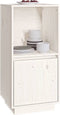 vidaXL - Dressoir - 38x35x80 - cm - massief - grenenhout - wit