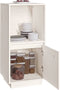 vidaXL - Dressoir - 38x35x80 - cm - massief - grenenhout - wit