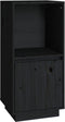 vidaXL - Dressoir - 38x35x80 - cm - massief - grenenhout - zwart