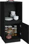 vidaXL - Dressoir - 38x35x80 - cm - massief - grenenhout - zwart