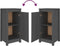 vidaXL - Dressoir - 39x35x80 - cm - massief - grenenhout - grijs