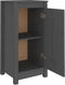 vidaXL - Dressoir - 39x35x80 - cm - massief - grenenhout - grijs