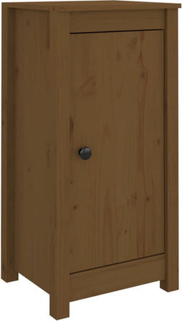 vidaXL - Dressoir - 39x35x80 - cm - massief - grenenhout - honingbruin