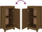 vidaXL - Dressoir - 39x35x80 - cm - massief - grenenhout - honingbruin