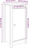 vidaXL - Dressoir - 39x35x80 - cm - massief - grenenhout