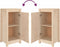 vidaXL - Dressoir - 39x35x80 - cm - massief - grenenhout