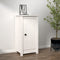 vidaXL - Dressoir - 39x35x80 - cm - massief - grenenhout - wit