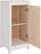 vidaXL - Dressoir - 39x35x80 - cm - massief - grenenhout - wit