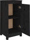 vidaXL - Dressoir - 39x35x80 - cm - massief - grenenhout - zwart