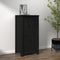 vidaXL - Dressoir - 39x35x80 - cm - massief - grenenhout - zwart