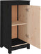vidaXL - Dressoir - 39x35x80 - cm - massief - grenenhout - zwart