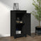 vidaXL - Dressoir - 39x35x80 - cm - massief - grenenhout - zwart