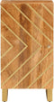 vidaXL - Dressoir - 40x33,5x75 - cm - massief - mangohout - bruin - en - zwart