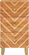 vidaXL - Dressoir - 40x33,5x75 - cm - massief - mangohout - bruin - en - zwart