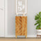 vidaXL - Dressoir - 40x33,5x75 - cm - massief - mangohout - bruin - en - zwart
