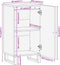 vidaXL - Dressoir - 40x33,5x75 - cm - massief - mangohout - bruin - en - zwart