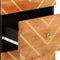 vidaXL - Dressoir - 40x33,5x75 - cm - massief - mangohout - bruin - en - zwart