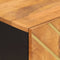 vidaXL - Dressoir - 40x33,5x75 - cm - massief - mangohout - bruin - en - zwart