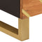vidaXL - Dressoir - 40x33,5x75 - cm - massief - mangohout - bruin - en - zwart