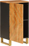 vidaXL - Dressoir - 40x33,5x75 - cm - massief - mangohout - bruin - en - zwart
