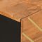 vidaXL - Dressoir - 40x33,5x75 - cm - massief - mangohout - bruin - en - zwart