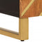 vidaXL - Dressoir - 40x33,5x75 - cm - massief - mangohout - bruin - en - zwart