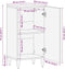 vidaXL - Dressoir - 40x33,5x75 - cm - massief - mangohout