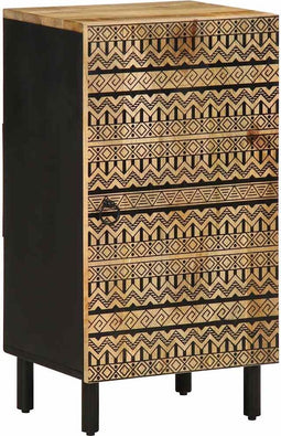 vidaXL - Dressoir - 40x33,5x75 - cm - massief - ruw - mangohout